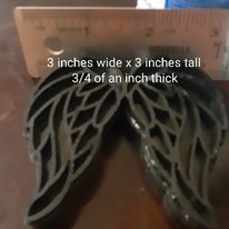 Load image into Gallery viewer, Angel Wing Compartment Mold made w/Crystal Clear Platinum silicone