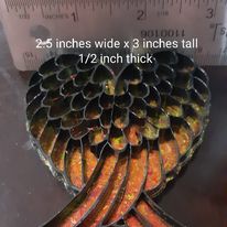 Load image into Gallery viewer, Heart Shaped Wings Compartment Mold made w/Crystal Clear Platinum Silicone