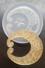 Load image into Gallery viewer, Etched Celtic Moon Mold made withCrystal Clear Silicone