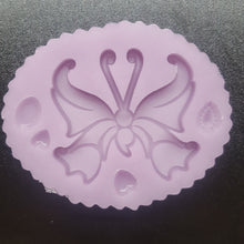 Load image into Gallery viewer, Etched Mental Health Awareness Butterfly Made with Crystal Clear Platinum Silicone #2