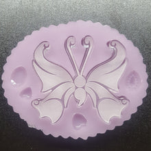 Load image into Gallery viewer, Etched Mental Health Awareness Butterfly Made with Crystal Clear Platinum Silicone #2