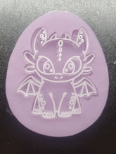 Load image into Gallery viewer, Etched Little Dragon Mold Made with Crystal Clear Platinum Silicone