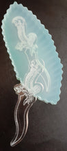 Load image into Gallery viewer, 3inch Etched Dagger Mold Made w/Crystal Clear Platinum Silicone