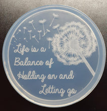 Load image into Gallery viewer, Exclusive Etched Dandelion Mold made with Crystal Clear Platinum Silicone