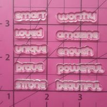 Load image into Gallery viewer, Shaker/Empowering Mold Made w/Crystal Clear Platinum Silicone