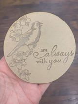 Load image into Gallery viewer, Exclusive Etched Cardinal Mold (4" in diameter) Made w/Crystal Clear Platinum Silicone