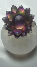 Load image into Gallery viewer, Large Lotus Flower Silicone Matte Mold Made w/Crystal Clear Platinum Silicone