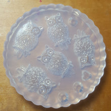 Load image into Gallery viewer, 5 Cavity Owl Crystal Clear Platinum Silicone Mold