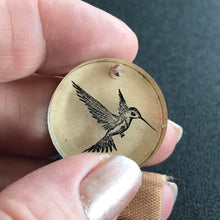 Load image into Gallery viewer, Etched Hummingbirds, with Moons Crystal Clear Platinum Silicone Mold