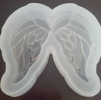 Load image into Gallery viewer, Angel Wing Compartment Mold made w/Crystal Clear Platinum silicone
