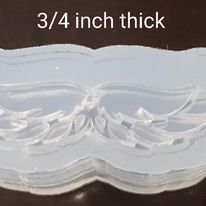 Small Angel Wings Compartment Mold made w/Crystal Clear Platinum Silicone