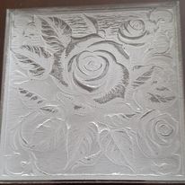 Load image into Gallery viewer, 3D Illusion Roses Mold made w/Crystal Clear Platinum Silicone