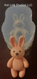 3D Bunny Mold made w/crystal clear silicone