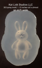 Load image into Gallery viewer, 3D Bunny Mold made w/crystal clear silicone