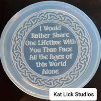 Celtic Coaster Mold Made w/ Crystal Clear Platinum Silicone
