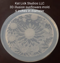 Load image into Gallery viewer, 3d Illusion Sunflowers Mold