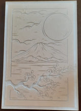 Load image into Gallery viewer, Etched Panel Mold made using Translucent Silicone  approx.10 inches tall x 6 3/4 inches wide