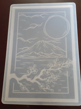 Load image into Gallery viewer, Etched Panel Mold made using Translucent Silicone  approx.10 inches tall x 6 3/4 inches wide