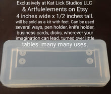 Load image into Gallery viewer, Versatile Mold Kit made w/crystal clear silicone and comes with eight feet