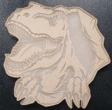 Load image into Gallery viewer, Etched Dino #6 Made w/Crystal Clear Platinum Silicone