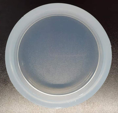 1/4 Plain Coaster Mold Made w/Crystal Clear Platinum Silicone