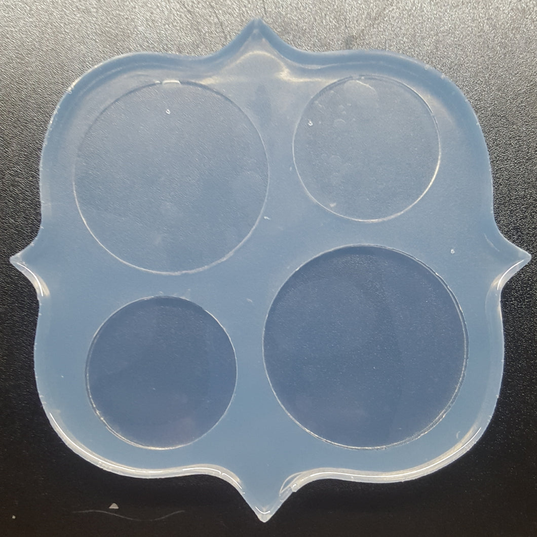 Round Discs for Phone Grips Made with Crystal Clear Platinum Silicone Mold