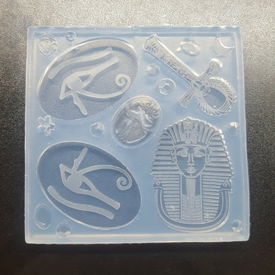 Etched Egyptian Mold made w/Crystal Clear Platinum Silicone