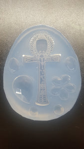 Etched Ankh Mold made with Crystal Clear Platinum Silicone