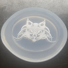 Load image into Gallery viewer, Etched Celtic Cat Mold made with Crystal Clear Platinum Silicone