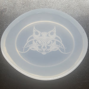 Etched Celtic Cat Mold made with Crystal Clear Platinum Silicone