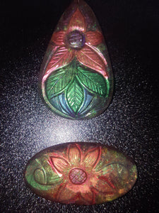 Exclusive Caved One of a Kind Gemstones Mold made with Crystal Clear Platinum Silicone
