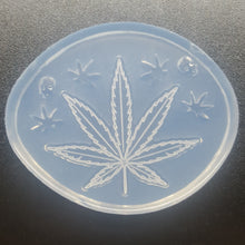 Load image into Gallery viewer, Etched Pot Leaf Mold Made with Crystal Clear Platinum Silicone