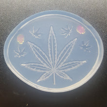 Load image into Gallery viewer, Etched Pot Leaf Mold Made with Crystal Clear Platinum Silicone