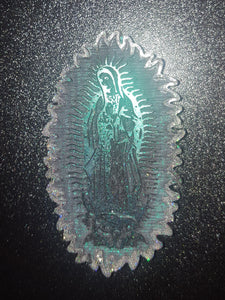 Etched Mother Mary Mold! Made with Crystal Clear Platinum Silicone