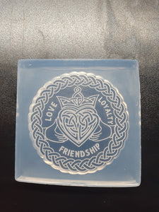 EXCLUSIVE Claddagh Mold Made w/Crystal Clear Platinum Silicone