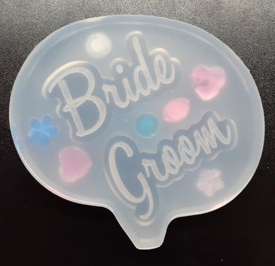 Bride and Groom Mold made w/Crystal Clear Platinum Silicone