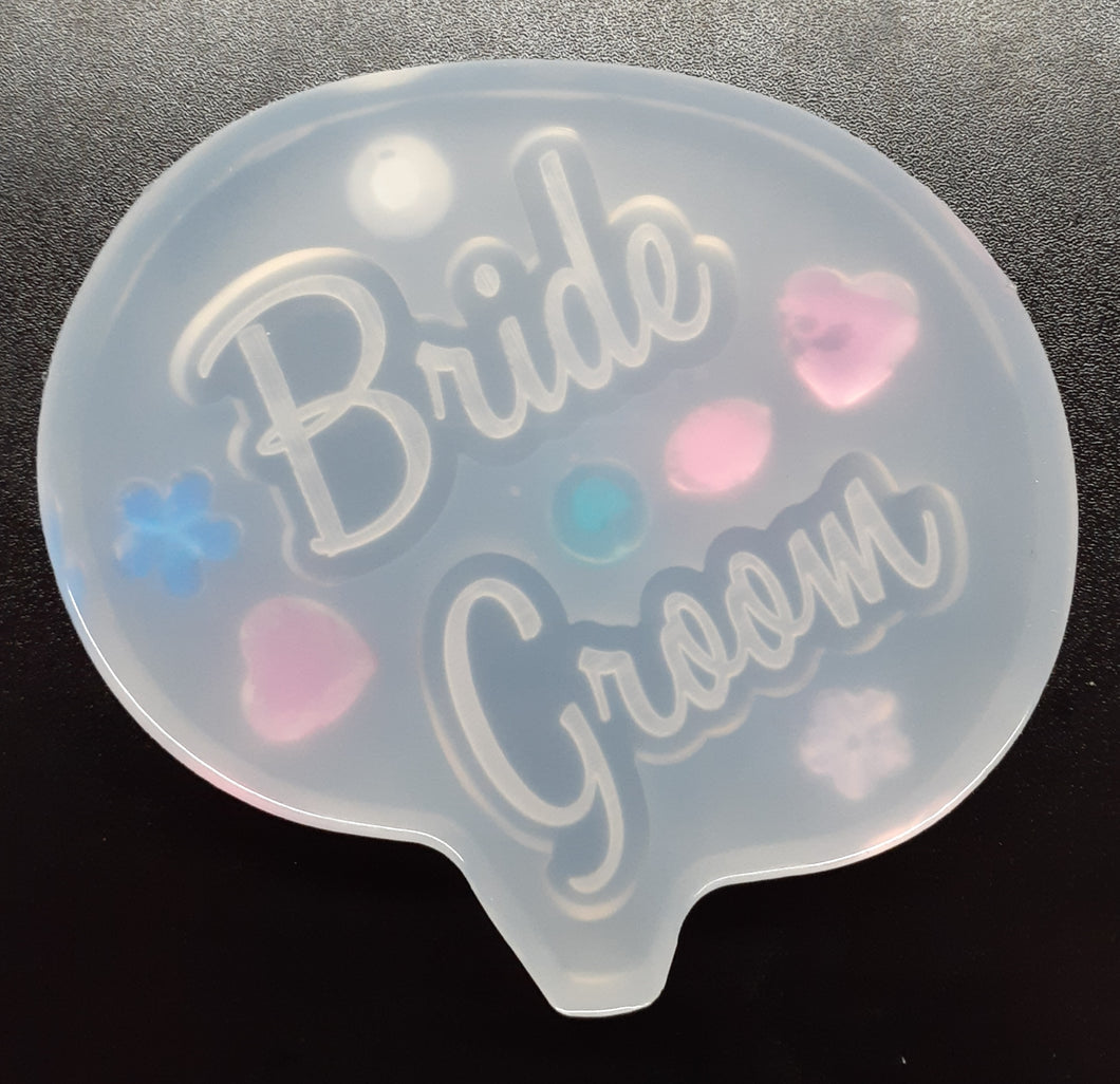 Bride and Groom Mold made w/Crystal Clear Platinum Silicone