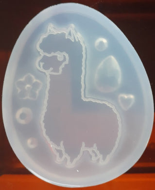 Etched Lama Mold Made w/Crystal Clear Platinum Silicone