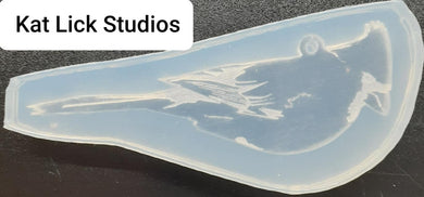 Etched Cardinal Mold Made w/Translucent Platinum Silicone