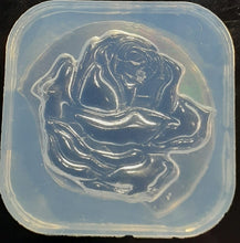 Load image into Gallery viewer, Holographic Molds Etched 3D Rose on a holo Background Made w/Crystal Clear Platinum Silicone