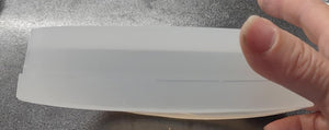 1 Deep 5 inches in Diameter Coaster Mold Made w/Translucent Platinum Silicone