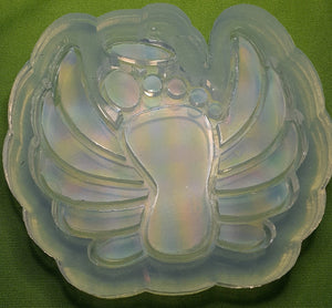 Holographic Molds Baby Foot w/Wings Mold Made w/Crystal Clear Platinum Silicone