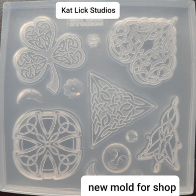 5 Cavity Celtic Pallet Mold Made w/Crystal Clear Platinum Silicone Mold