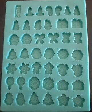 Etched 21 Pairs Christmas Pallette Mold Made w/Mold Star Platinum Silicone