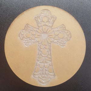 Etched Cross Coaster Mold