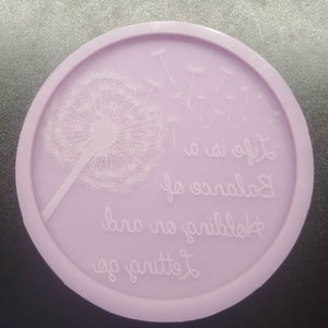 Exclusive Etched Dandelion Mold made with Crystal Clear Platinum Silicone