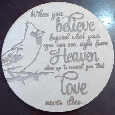 Etched Cardinal Love Never Dies Mold (4