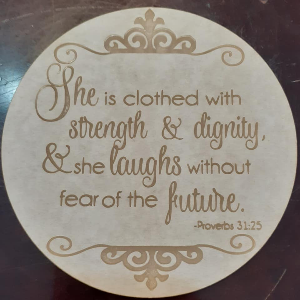 She is Clothed Scripture Mold Made w/Translucent Platinum Silicone 4