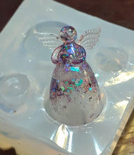 Load image into Gallery viewer, Mini Angel w/Wings Keepsake Urn Mold Made w/Crystal Clear Platinum Silicone #6 (Please read listing!)