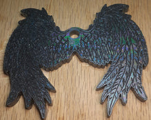 Load image into Gallery viewer, Holographic Molds Etched Angel Wings Made w/Crystal Clear Platinum Silicone